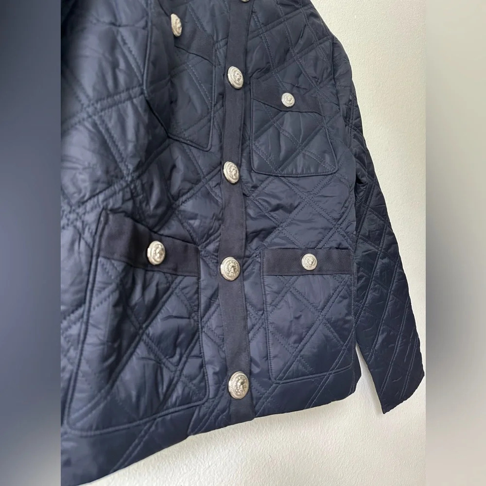 Veronica Beard  Navy Shalia Quilted Jacket - Picture 9 of 10